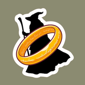 One Ring/Wizard vinyl sticker
