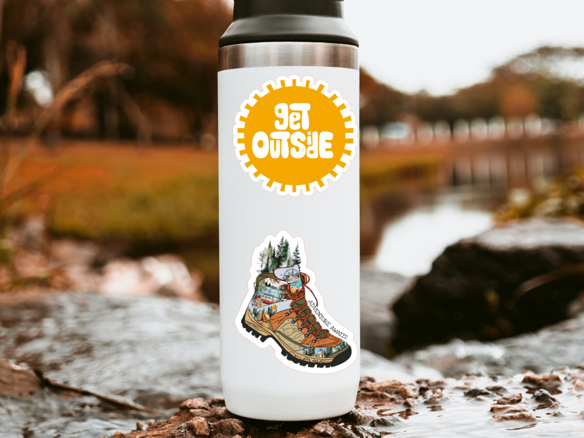 thumbnail image 2 of "Adventure Is Out There" Vinyl Sticker 80mm Glossy For Car RV Travel Camping 2 of 4