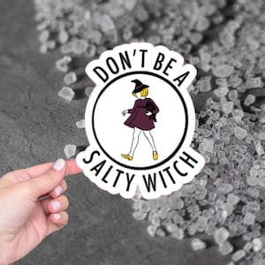 Salty Witch Vinyl Sticker