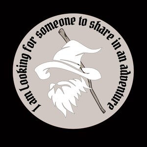 Adventure Wizard Vinyl Sticker