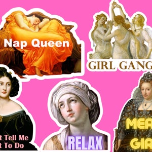 Altered Paintings Girls Sticker Set