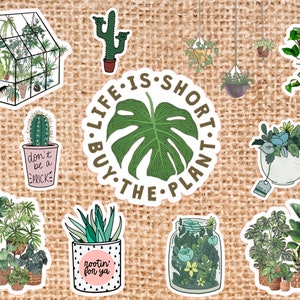 植物のステッカーセット 12枚