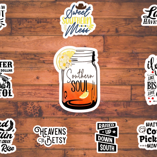 10 Southern Sass-stickerset