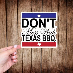 Naklejka winylowa Texas BBQ