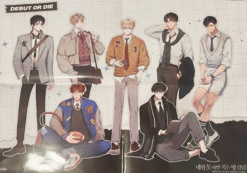 Debut Or Die Webtoon Manhwa Manga Comic Official Goods Merch Popup