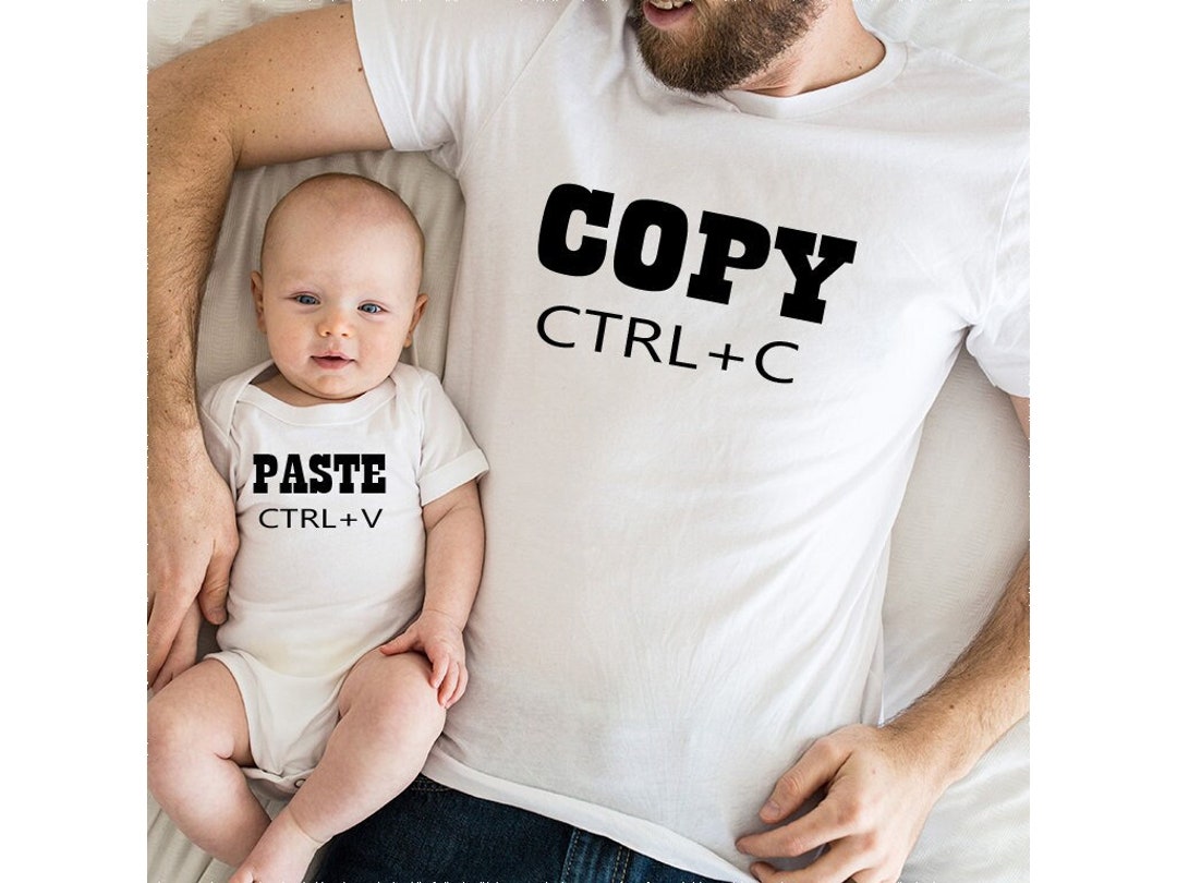 Copy Paste Shirt, Father and Baby Matching Shirt, Copy and Paste Daddy ...