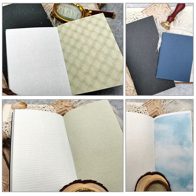 5 Sheets Bookbinding Signatures Scrapbook Paper Decorative Etsy