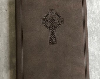 Genuine leather 'Celtic Cross' journal