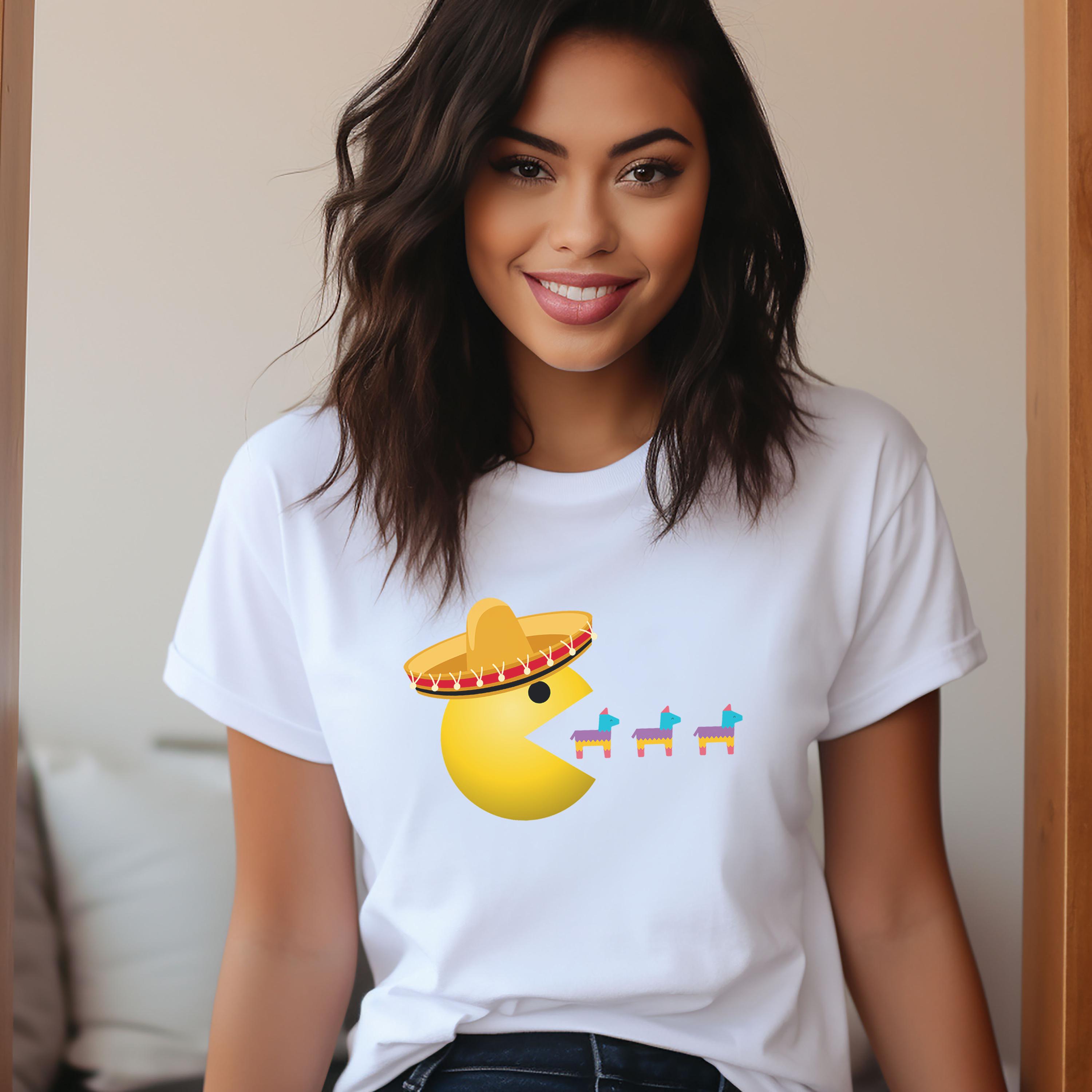 Fiesta Fun Pac-Man Tee - Pinata Party T-Shirt, Funny Gifts for Gamers, Pac Man Arcade Game Celebration TShirt