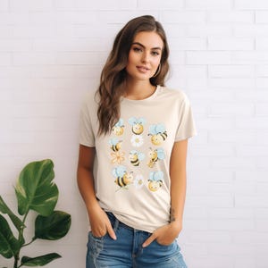 Cute Bee Shirt for Spring and Summer - Honeybee Lover Gift, Nature Graphic T-Shirt, Bumblebee Shirt, Beekeeper Present, Gift for Her