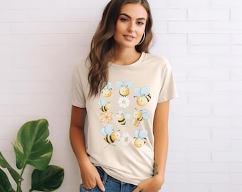 Bee Graphic T-Shirt – Honeybee Lover Soft Cotton Tee
