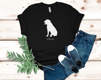 Rottweiler Silhouette T-Shirt: Dog Lover Gift