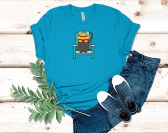 Beach Bum Cat T-Shirt: Summer Vacation Apparel