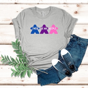 These Are My Meeple T-Shirt - Funny Board Game Night Tee, Gift for Her, Boardgame Game Shirt, Game Night TShirt