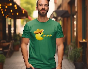 Pac-Man Taco T-Shirt - Taco Tuesday Tee, Fun Graphic Shirt, Gift for Gamers, Retro Gaming Shirt, Foodie Gift for Him
