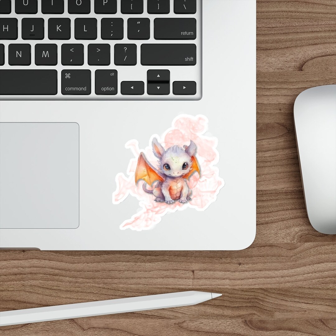 Cute Baby Dragon Sticker - Fantasy Water-resistant Vinyl Decal - Etsy