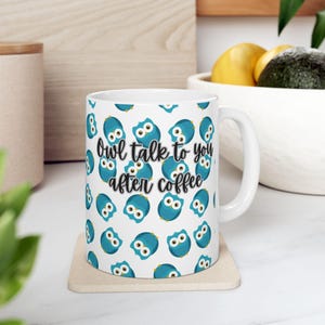 Adorable Owl Ceramic Coffee Mug - Gift for Owl Lovers