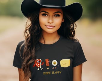 BBBE Carnivore Diet T-Shirt: Beef, Bacon, Butter, Eggs - Foodie Gift