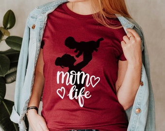 Mom Life T-Shirt: Cotton Tee, Mother's Gift
