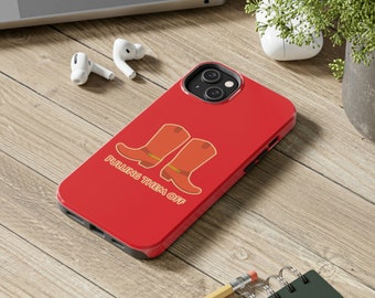 Pulling Them Off Red Cowboy Boots Phone Case HIMYM iPhone Cell Phone Case Gift for Him HIMYM TV Show Gift Men's Phone Case Red Cowboy Boots