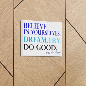 Mr. Feeny Canvas Wrap: Boy Meets World Inspired Classroom Decor