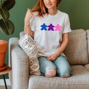 Meeple T-Shirt - Board Game Gift for Her, Game Night Shirt, Boardgame TShirt