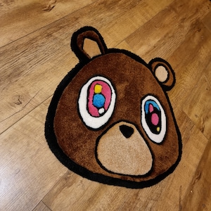Dropout bear rug | custom rug | kayne West | Tufted Rug | Handmade | crafted
