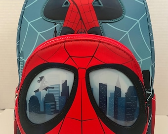 NWT Loungefly SDCC Limited Edition Spider-Man Lenticular Glow Mini Backpack