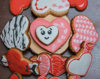 Heart Shaped Decorated Cookie Assortment