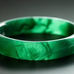Echte Jadeit grüne Jade Armreif