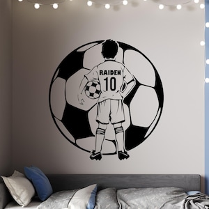 Football Wall Decal Football Wall Sticker Football Wall Design Vinzl Letter Boys Wall Decal Boys Wall Sticker Kids Room Decal GM0030