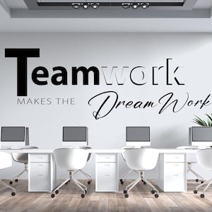 Office Wall Decal,Teamwork Wall Decal,Office Wall Art,Motivational Art,Office Wall Decor,Team Building Wall Decal,Office Walls TW0236