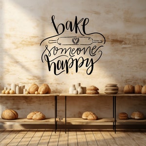 Bäckerei Shop Wandtattoo,Bäckerei Wandtattoo,Bäckerei Wanddekor,Brot Wandkunst,Bäckerei Wandkunst,Bäckerei Wandkunst BA0013