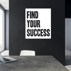 Calcomanía de pared con citas, pegatina de pared con citas, arte de pared, citas motivacionales, calcomanía de citas de oficina, calcomanía de vinilo, letra de vinilo TW0249