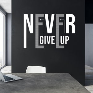 Calcomanía de pared con citas, pegatina de pared con citas, arte de pared, citas motivacionales, calcomanía de citas de oficina, calcomanía de vinilo, letra de vinilo TW0248