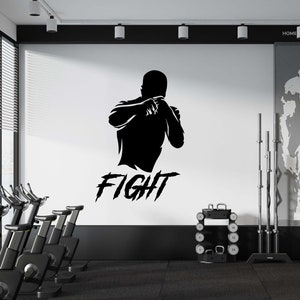 Calcomanía de pared para gimnasio, pegatina de pared para gimnasio, arte de pared de gimnasio, calcomanía de vinilo con letras, calcomanía de citas para gimnasio, pegatina de pared para gimnasio, calcomanía para ventana GY00191