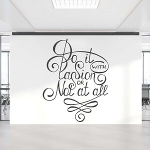 Calcomanía de pared con citas, calcomanía de pared con citas, arte de pared con citas, citas motivacionales, calcomanía de vinilo con citas para la oficina, calcomanía de vinilo con letras TW0144