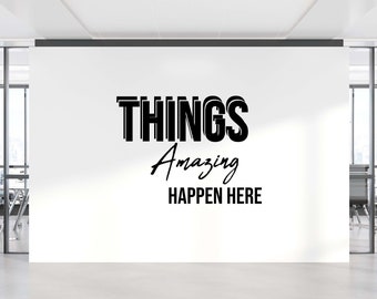 Decalcomania da muro per ufficio, Decalcomania da muro per lavoro di squadra, Arte da parete per ufficio, Arte motivazionale, Decorazione da parete per ufficio, Decalcomania da muro per team building, Pareti per ufficio TW0316