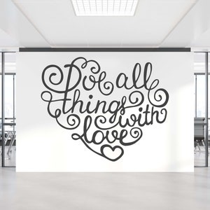 Calcomanía de pared con citas, calcomanía de pared con citas, arte de pared con citas, citas motivacionales, calcomanía de vinilo con citas para la oficina, calcomanía de vinilo con letras TW0147