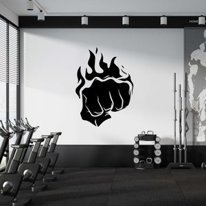 Calcomanía de pared para gimnasio, pegatina de pared para gimnasio, arte de pared de gimnasio, calcomanía de vinilo con letras, calcomanía con citas para gimnasio, pegatina para pared de gimnasio, calcomanía para ventana GY00195