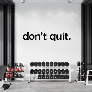 Calcomanía de pared para gimnasio, pegatina de pared para gimnasio, arte de pared de gimnasio, calcomanía de vinilo con letras, calcomanía con citas para gimnasio, pegatina para pared de gimnasio, calcomanía para ventana GY0167