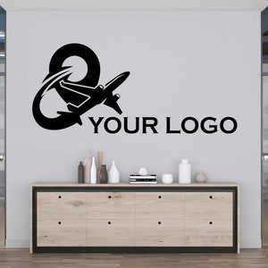 Personalized Travel Logo Wall Decal,Travel Tours Wall Sticker,Travel Wall Decor,Office Wall Art,Window Sticker,Vinyl Letter,Plane Art TR0001
