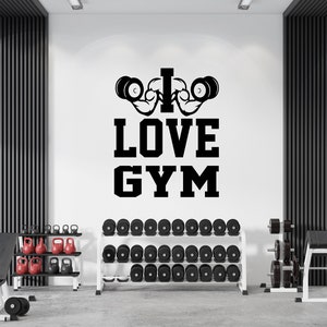 Gym Lover, Gym Wandtattoo, Motivations-Gym Zitate, Gym Wandkunst, Home Gym Decor, Fitness Wandtattoo,Inspiratioal,Bodybuilding GY0045