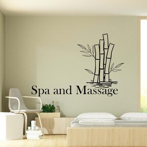 Spa pared calcomanía Spa pared pegatina Spa pared arte ventana calcomanía Spa citas calcomanía vinilo carta pared pegatina Spa pared diseño SPA0041