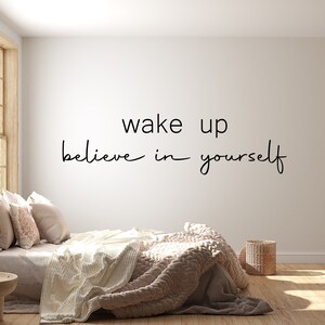 Adhesivo de pared con citas, Adhesivo de pared con frases, Arte de pared con citas, Citas motivacionales, Adhesivo con citas de oficina, Adhesivo de vinilo, Letra de vinilo QT0090