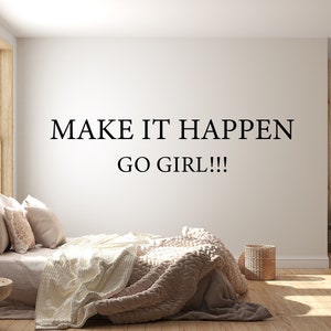 Adhesivo de pared con citas, Adhesivo de pared con frases, Arte de pared con citas, Citas motivacionales, Adhesivo con citas de oficina, Adhesivo de vinilo, Letra de vinilo QT0091