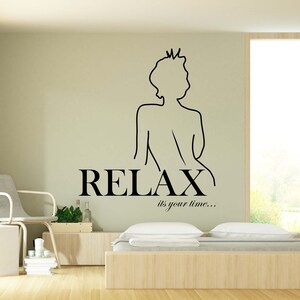 Spa pared calcomanía Spa pared pegatina Spa pared arte ventana calcomanía Spa citas calcomanía vinilo carta pared pegatina Spa pared diseño SPA0042