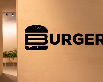 Fast Food Wall Decal,Burger Store Wall Sticker,Pizza Quotes Wall Art,Burger Slice Wall Decal,Burger Shop Wall Decal,Pizza Wall Decor CK0009