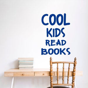 Calcomanía de pared con cita de libro educativo, decoración de pared para amantes de los libros, arte de pared de libro, pegatina de pared con cita, pegatina de libro, letra de vinilo, pegatina de ventana BK0023