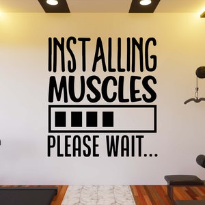 Calcomanía de pared de gimnasio, pegatina de pared de gimnasio, arte de pared de gimnasio, letra de vinilo, calcomanía de vinilo con citas de gimnasio, pegatina de pared de gimnasio, calcomanía de ventana GY0127